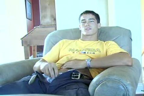 kinky fellow jerking off