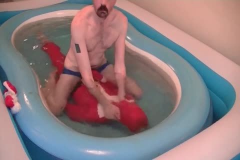Santa receives A Surprise. Grabbed doggy style, plowed In The dirty Tub, Choked, Drowned, Gagged And Fondled. Santa Was Played By Bitethebullet And Th