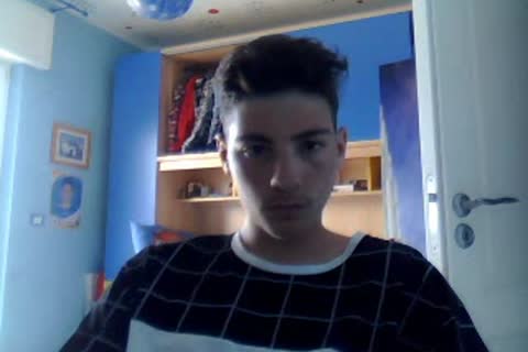 Italian wild twink Cums On web camera, kinky beautiful booty