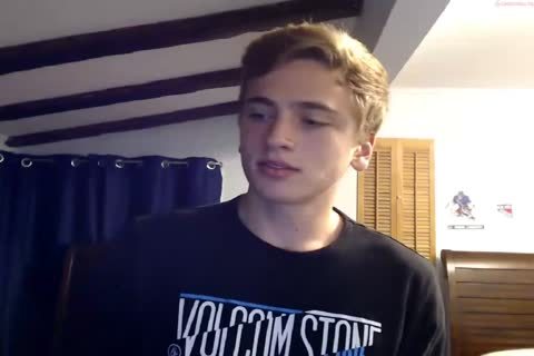 Blond teen Cums On vibrator And Licks his semen - Chaturbate